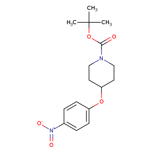 O=C(N1CCC(CC1)Oc1ccc(cc1)[N+](=O)[O-])OC(C)(C)C
