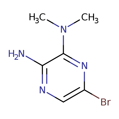 Brc1cnc(c(n1)N(C)C)N