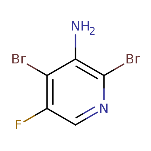 Fc1cnc(c(c1Br)N)Br