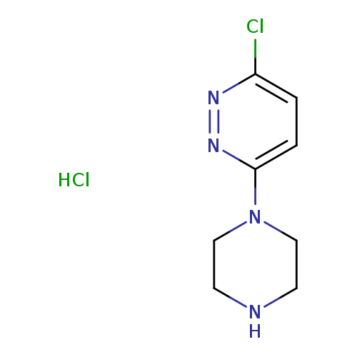 Clc1ccc(nn1)N1CCNCC1.Cl
