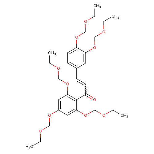 CCOCOc1cc(OCOCC)c(c(c1)OCOCC)C(=O)C=Cc1ccc(c(c1)OCOCC)OCOCC