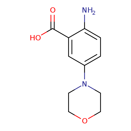 OC(=O)c1cc(ccc1N)N1CCOCC1