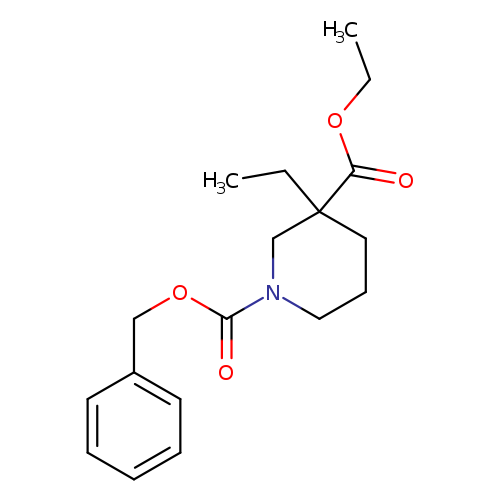 CCOC(=O)C1(CC)CCCN(C1)C(=O)OCc1ccccc1