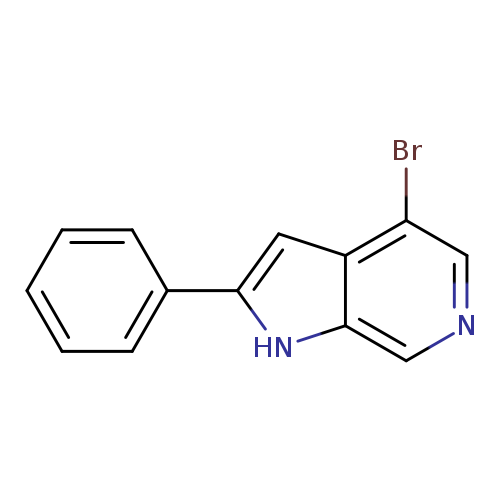 Brc1cncc2c1cc([nH]2)c1ccccc1