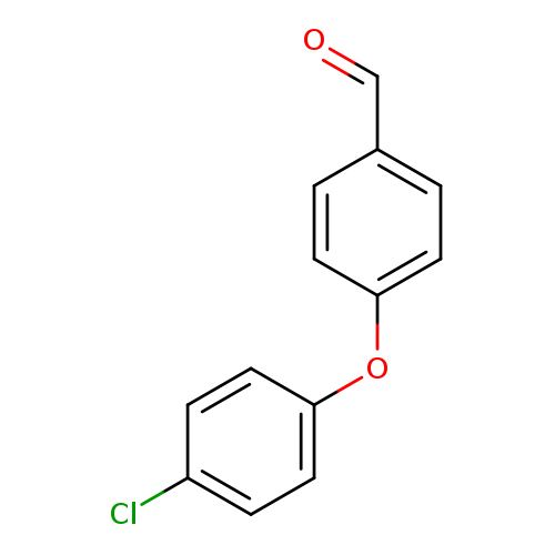 O=Cc1ccc(cc1)Oc1ccc(cc1)Cl
