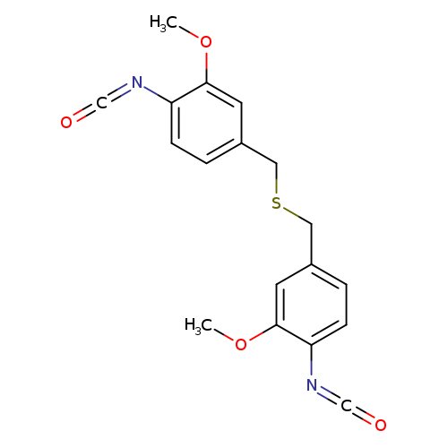 O=C=Nc1ccc(cc1OC)CSCc1ccc(c(c1)OC)N=C=O