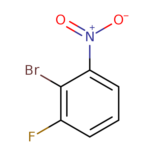 [O-][N+](=O)c1cccc(c1Br)F