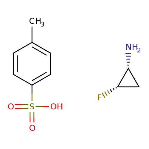Cc1ccc(cc1)S(=O)(=O)O.N[C@@H]1C[C@@H]1F