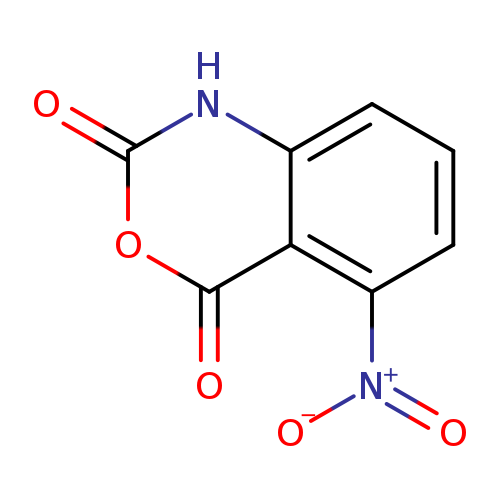 [O-][N+](=O)c1cccc2c1c(=O)oc(=O)[nH]2