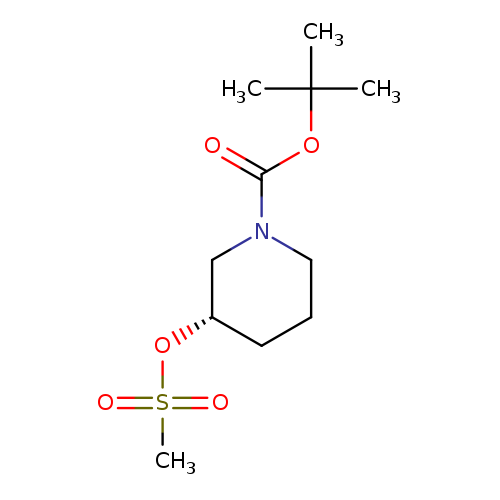 O=C(N1CCC[C@@H](C1)OS(=O)(=O)C)OC(C)(C)C
