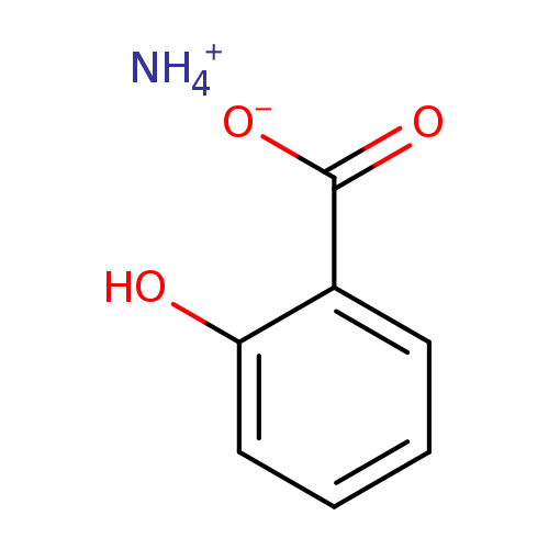 [O-]C(=O)c1ccccc1O.[NH4+]