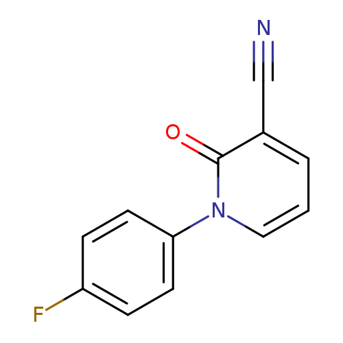 N#Cc1cccn(c1=O)c1ccc(cc1)F