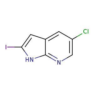 Clc1cnc2c(c1)cc([nH]2)I