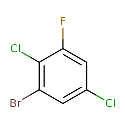 Clc1cc(F)c(c(c1)Br)Cl
