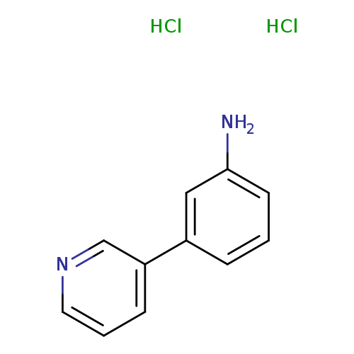 Nc1cccc(c1)c1cccnc1.Cl.Cl