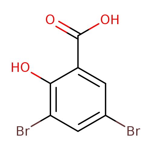 Brc1cc(Br)c(c(c1)C(=O)O)O