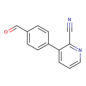 O=Cc1ccc(cc1)c1cccnc1C#N