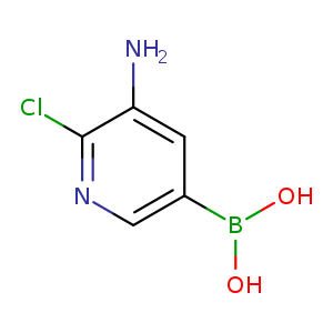 OB(c1cnc(c(c1)N)Cl)O