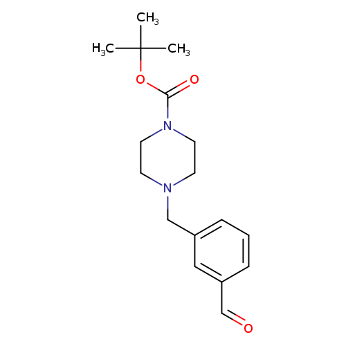 O=Cc1cccc(c1)CN1CCN(CC1)C(=O)OC(C)(C)C