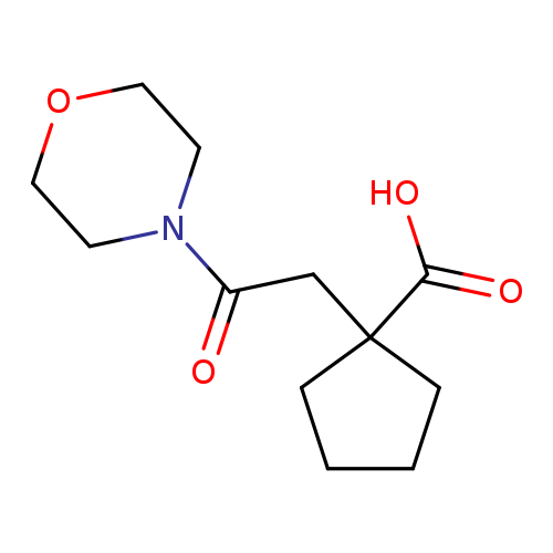 O=C(N1CCOCC1)CC1(CCCC1)C(=O)O
