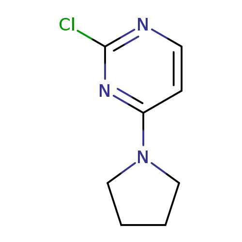 Clc1nccc(n1)N1CCCC1