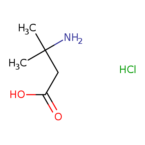 OC(=O)CC(N)(C)C.Cl