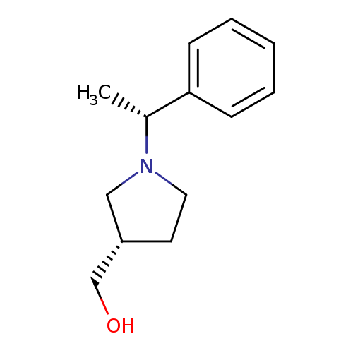 OC[C@H]1CCN(C1)[C@@H](c1ccccc1)C