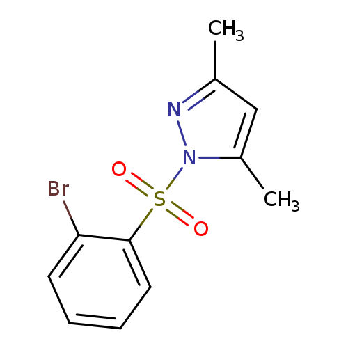 Cc1cc(n(n1)S(=O)(=O)c1ccccc1Br)C