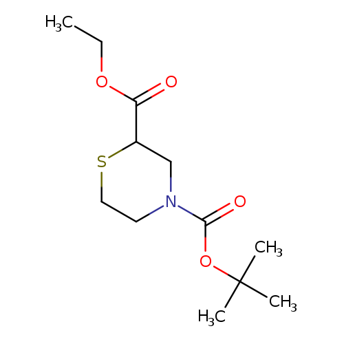 CCOC(=O)C1SCCN(C1)C(=O)OC(C)(C)C