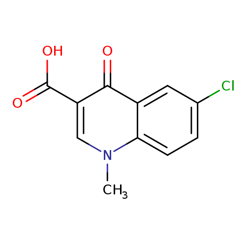 Clc1ccc2c(c1)c(=O)c(cn2C)C(=O)O