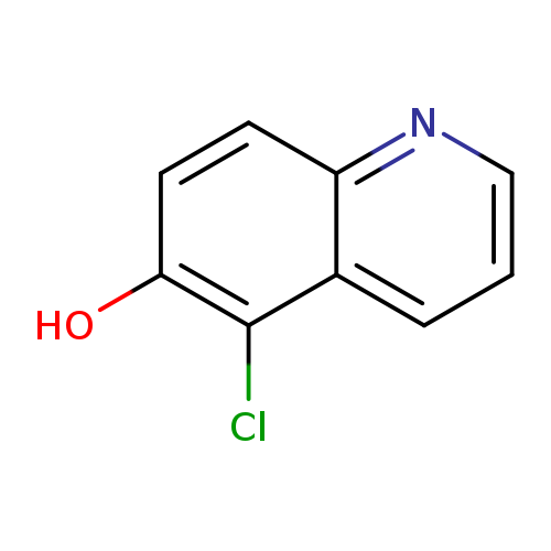 Oc1ccc2c(c1Cl)cccn2