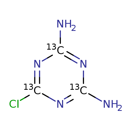 N[13c]1n[13c](N)n[13c](n1)Cl