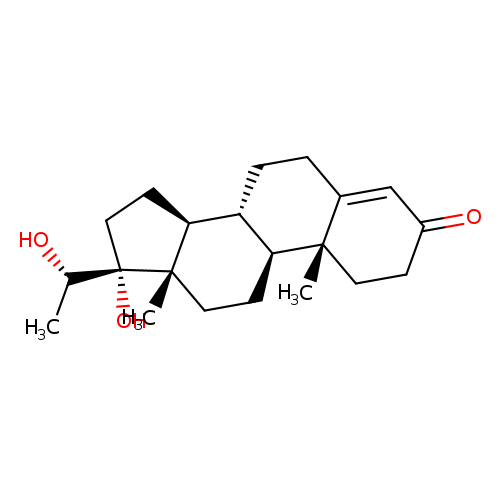 O=C1CC[C@]2(C(=C1)CC[C@@H]1[C@@H]2CC[C@]2([C@H]1CC[C@]2(O)[C@@H](O)C)C)C