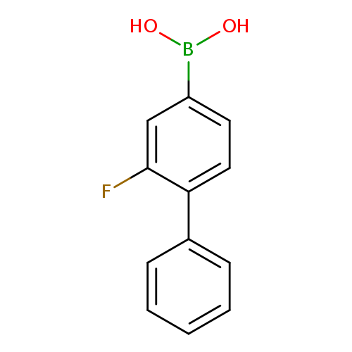 Fc1cc(ccc1c1ccccc1)B(O)O