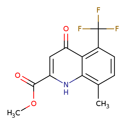 COC(=O)c1cc(=O)c2c([nH]1)c(C)ccc2C(F)(F)F