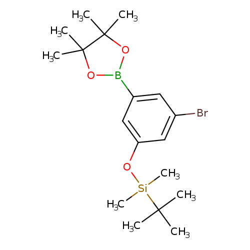 Brc1cc(cc(c1)B1OC(C(O1)(C)C)(C)C)O[Si](C(C)(C)C)(C)C