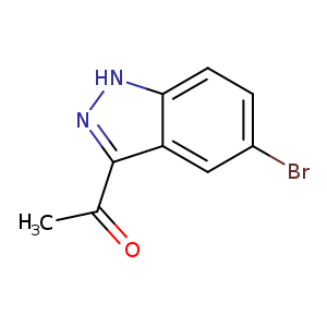 CC(=O)c1n[nH]c2c1cc(Br)cc2