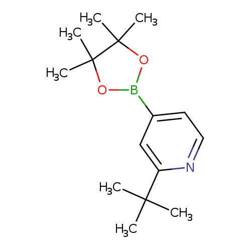 CC1(C)OB(OC1(C)C)c1ccnc(c1)C(C)(C)C