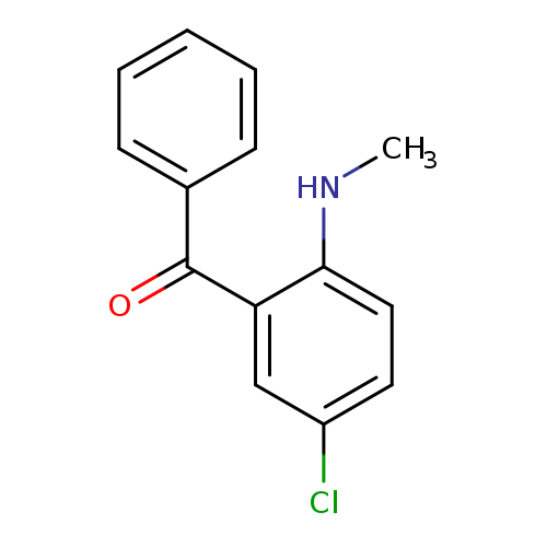 CNc1ccc(cc1C(=O)c1ccccc1)Cl