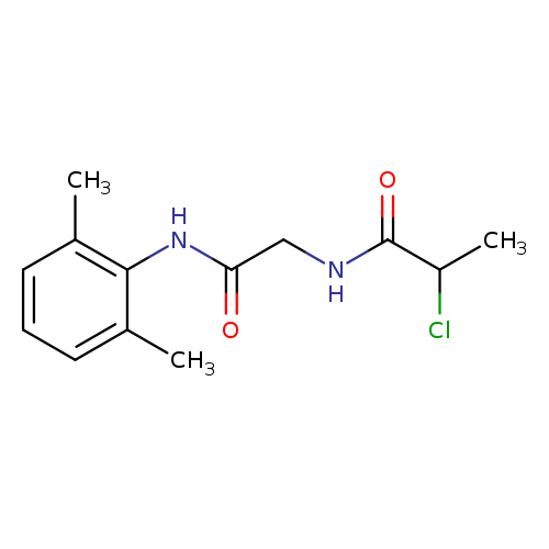 CC(C(=O)NCC(=O)Nc1c(C)cccc1C)Cl