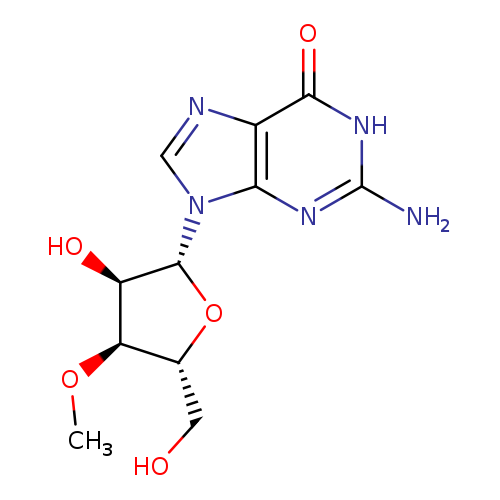 CO[C@@H]1[C@@H](CO)O[C@H]([C@@H]1O)n1cnc2c1nc(N)[nH]c2=O