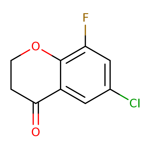 Clc1cc(F)c2c(c1)C(=O)CCO2