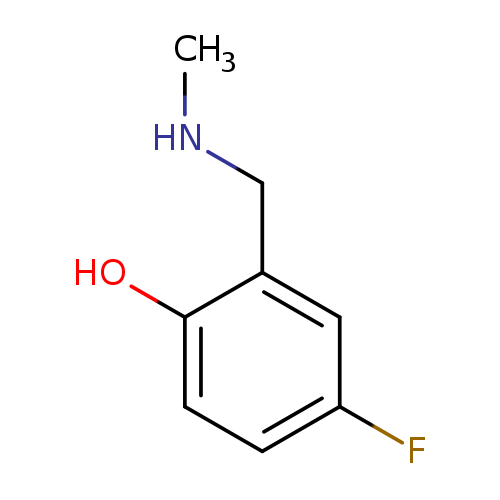 CNCc1cc(F)ccc1O