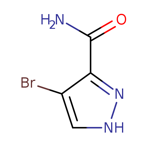 NC(=O)c1n[nH]cc1Br