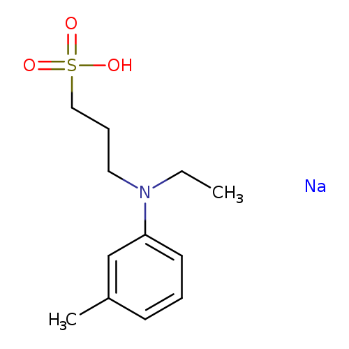 CCN(c1cccc(c1)C)CCCS(=O)(=O)O.[Na]