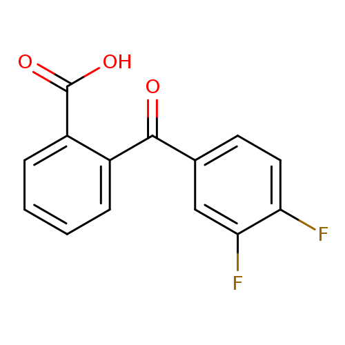 O=C(c1ccccc1C(=O)O)c1ccc(c(c1)F)F