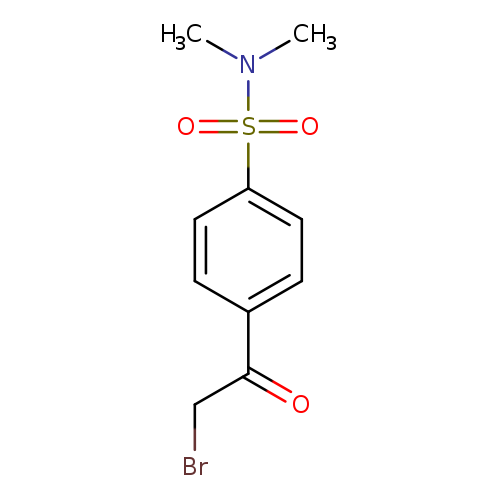 BrCC(=O)c1ccc(cc1)S(=O)(=O)N(C)C