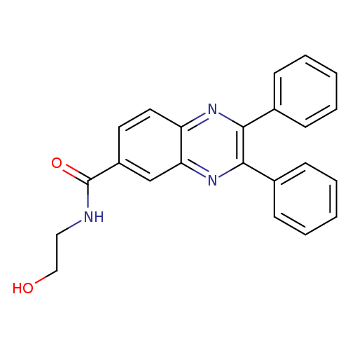 OCCNC(=O)c1ccc2c(c1)nc(c(n2)c1ccccc1)c1ccccc1