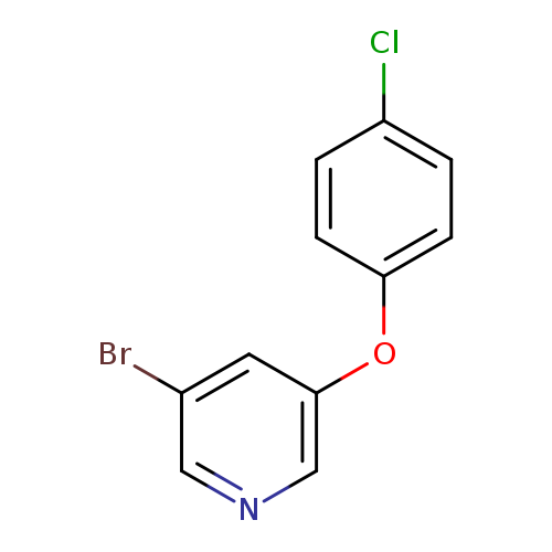 Clc1ccc(cc1)Oc1cncc(c1)Br
