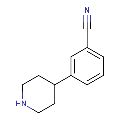 N#Cc1cccc(c1)C1CCNCC1